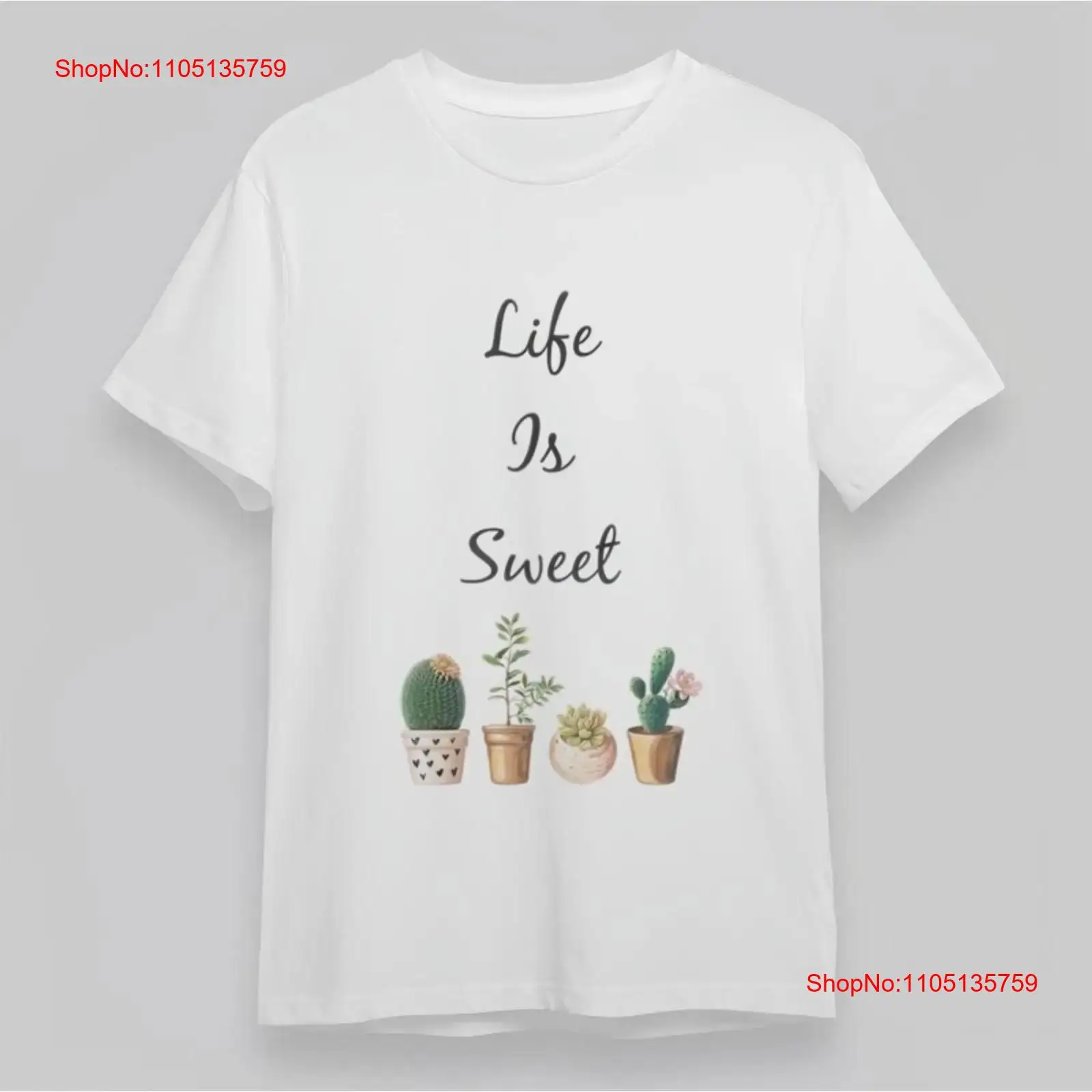 Vintage Fashion Quotes Short - Zachte klassieke T-shirt voor dames Cactus