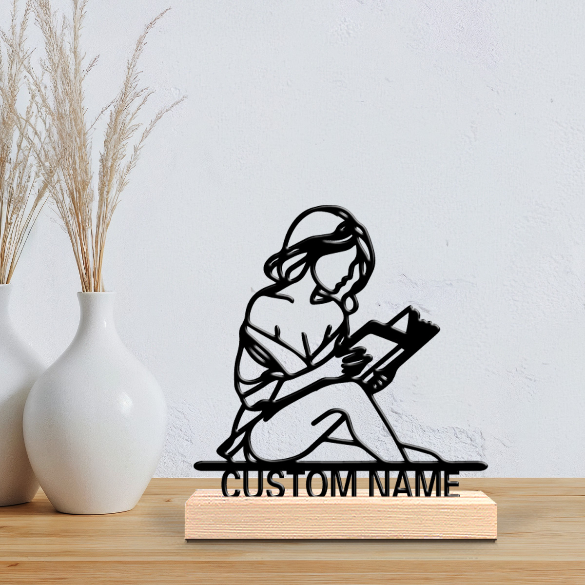 Vintage Fashion Theme - 1pc Mode Gepersonaliseerde Aangepaste Leesbare Houten
