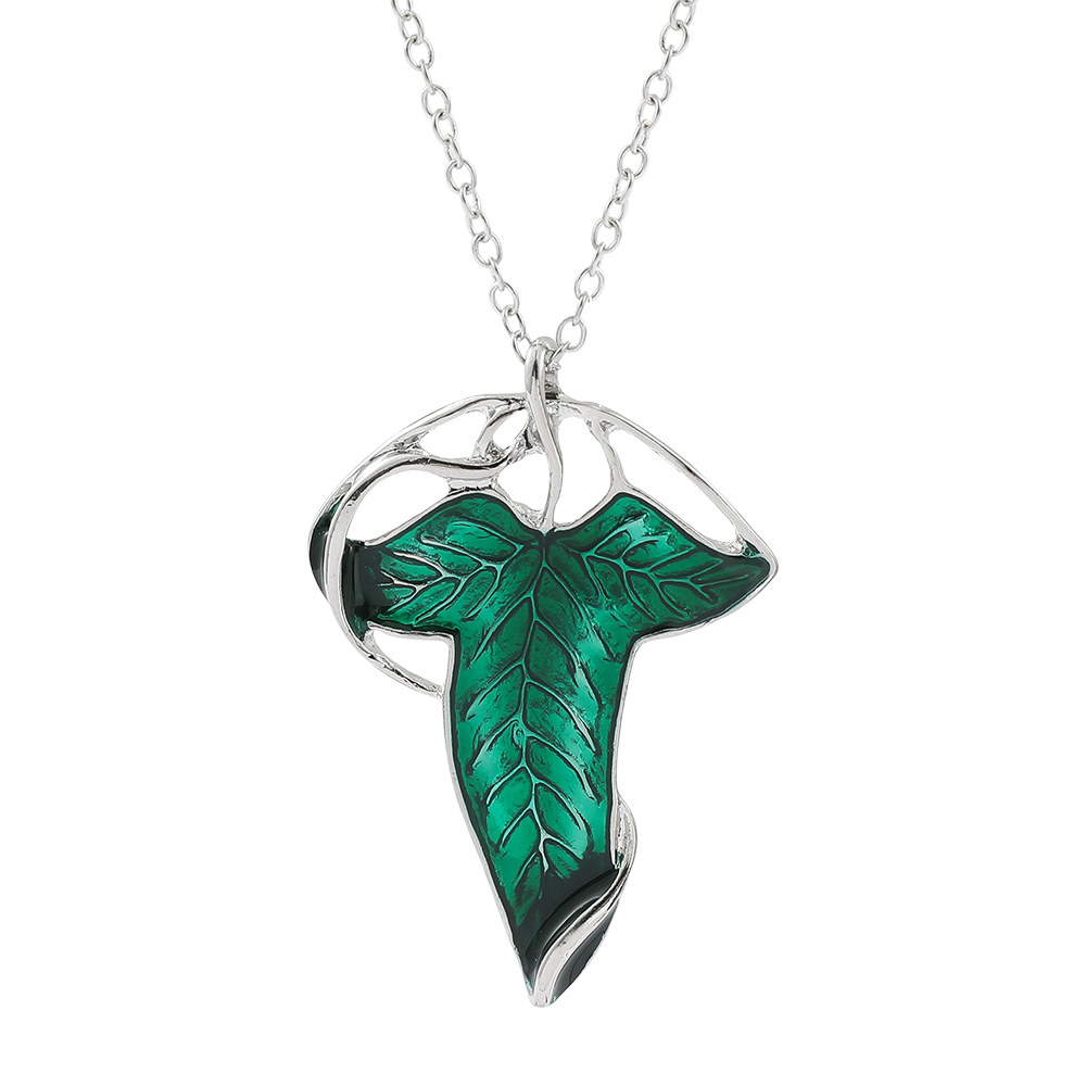 Vintage Fashion Theme - Vintage groene blad hanger ketting prachtige