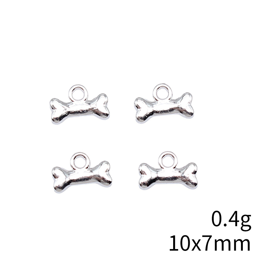 Vintage Fashion Theme - 20 stuks 10x7mm 5 kleuren hondenbot