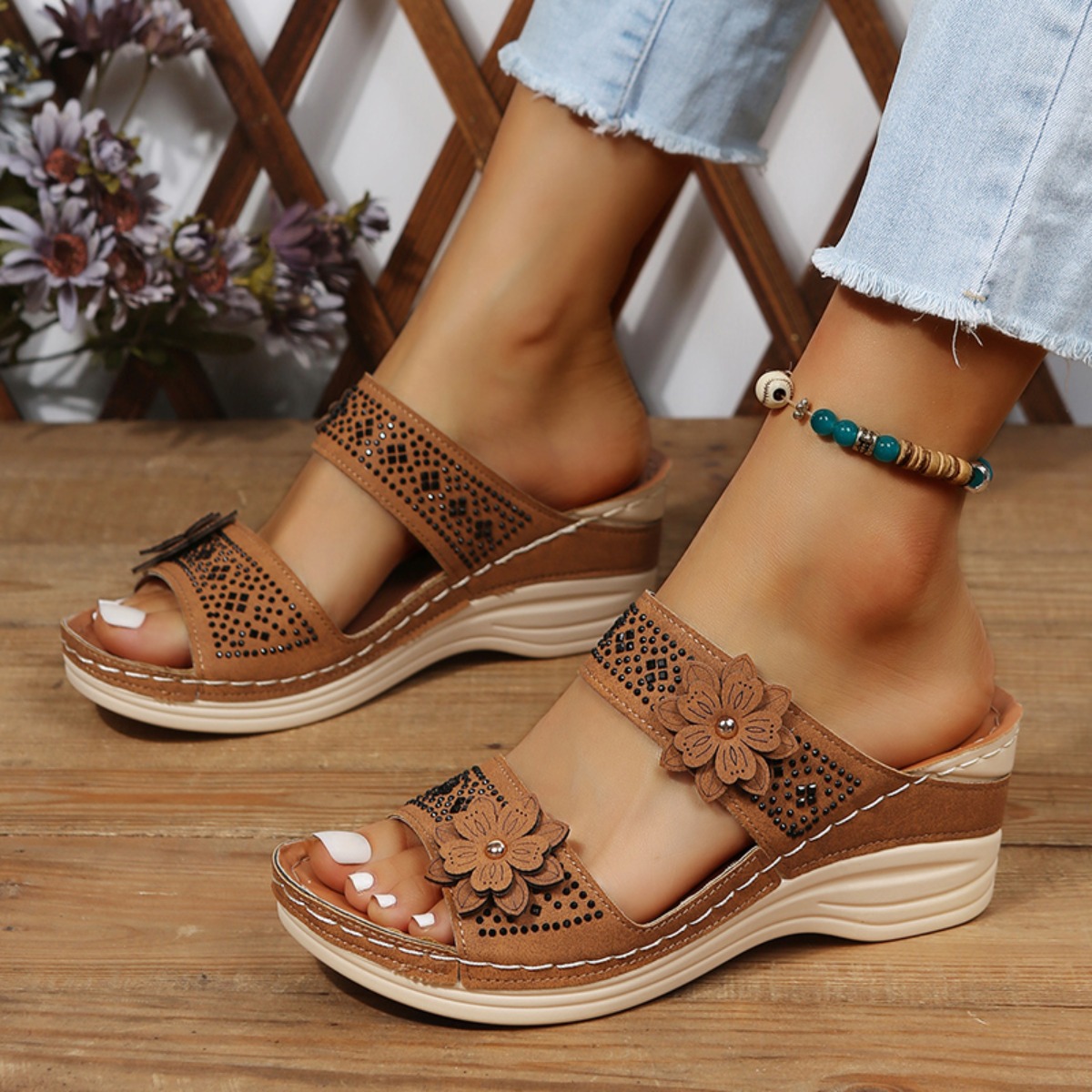 Vintage Fashion Female - Nieuwe mode zomer dames wedge sandalen