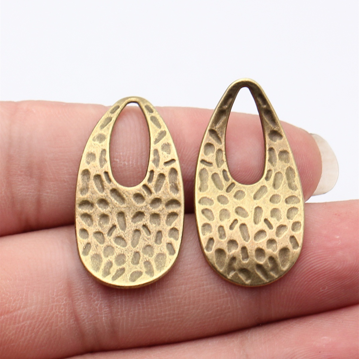 Vintage Fashion Theme - 10 stuks 34x18mm 5 kleuren gehamerde