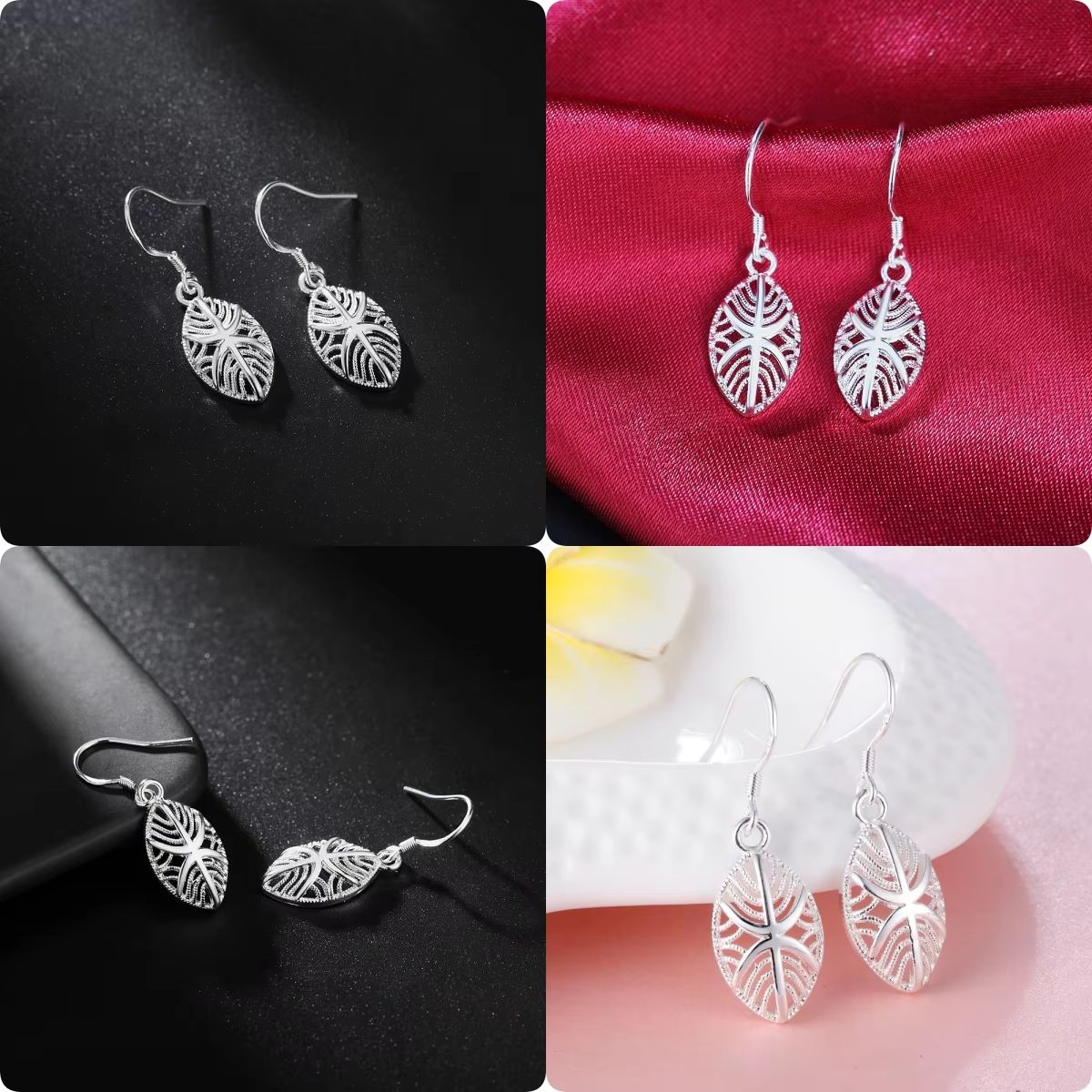 Vintage Fashion Center - 925 sterling zilveren fijne vintage oorbellen