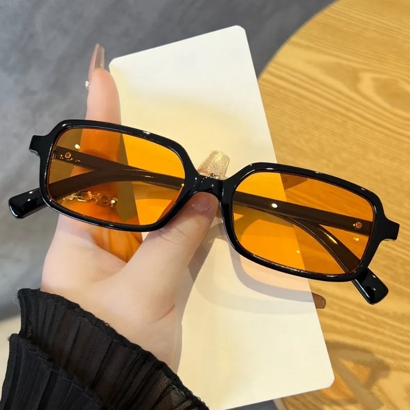 Luxe rechthoekige zonnebril da - Vintage Fashion Female recensie en prijs