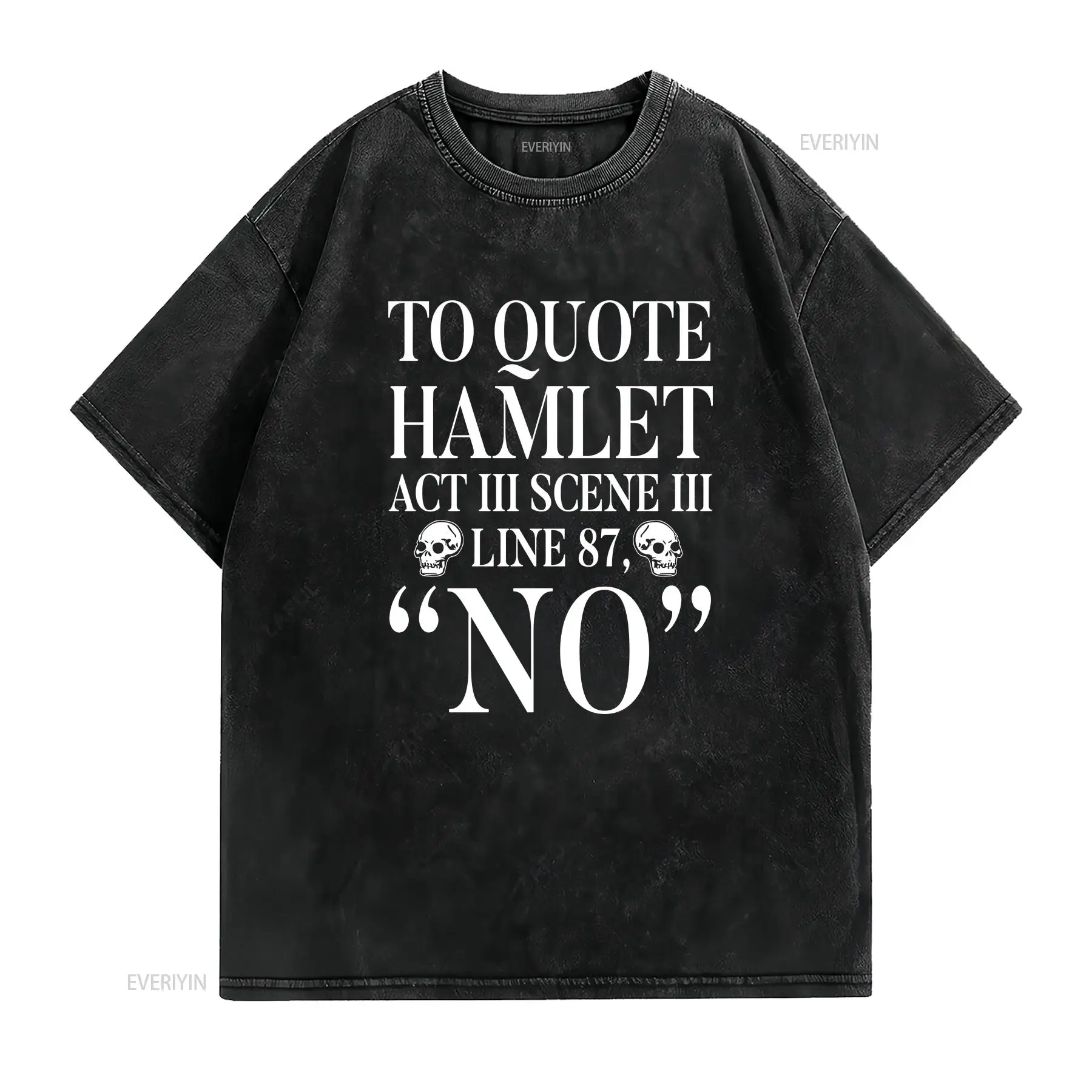 Om Hamlet te citeerden T-shirt - Vintage Fashion Quotes Short recensie en prijs