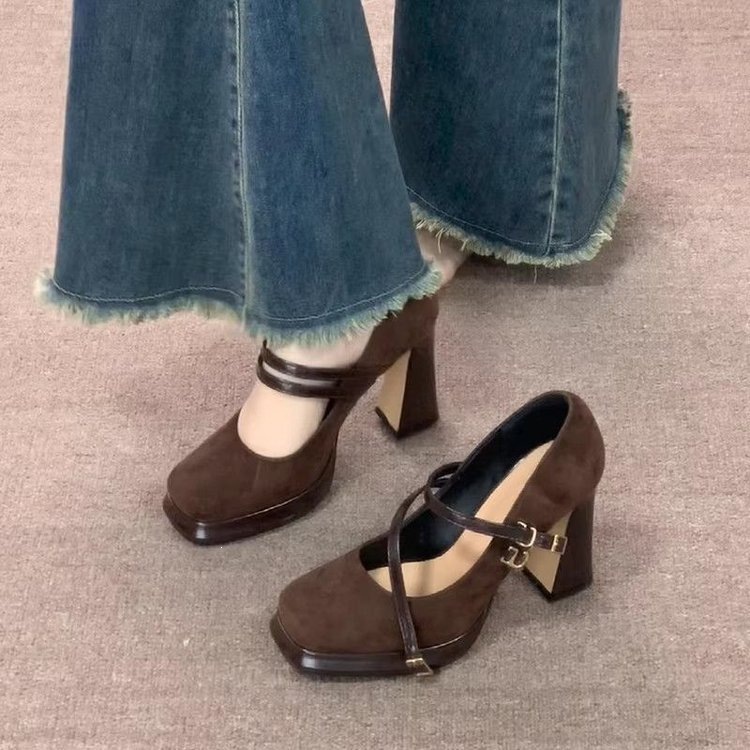 Vintage dikke hoge Mary Jane s - Vintage Fashion Aesthetic recensie en prijs