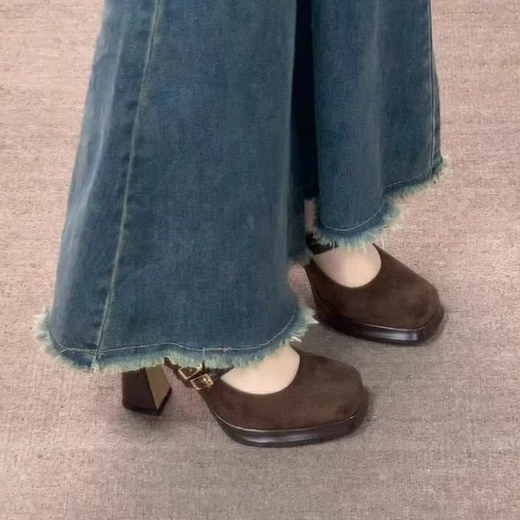 Vintage dikke hoge Mary Jane s - Vintage Fashion Aesthetic recensie en prijs