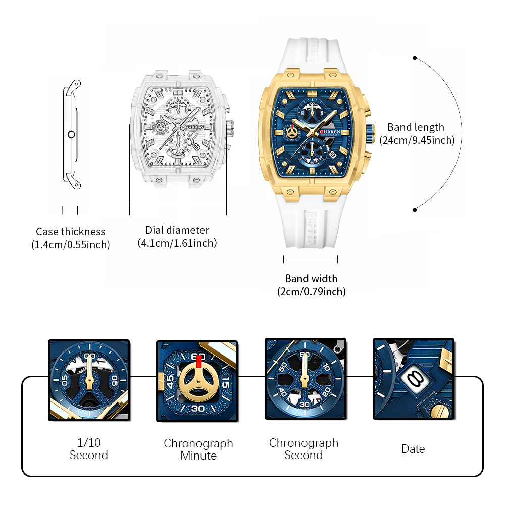 CURREN Luxe vintage horloge vo - Vintage Fashion Aesthetic recensie en prijs