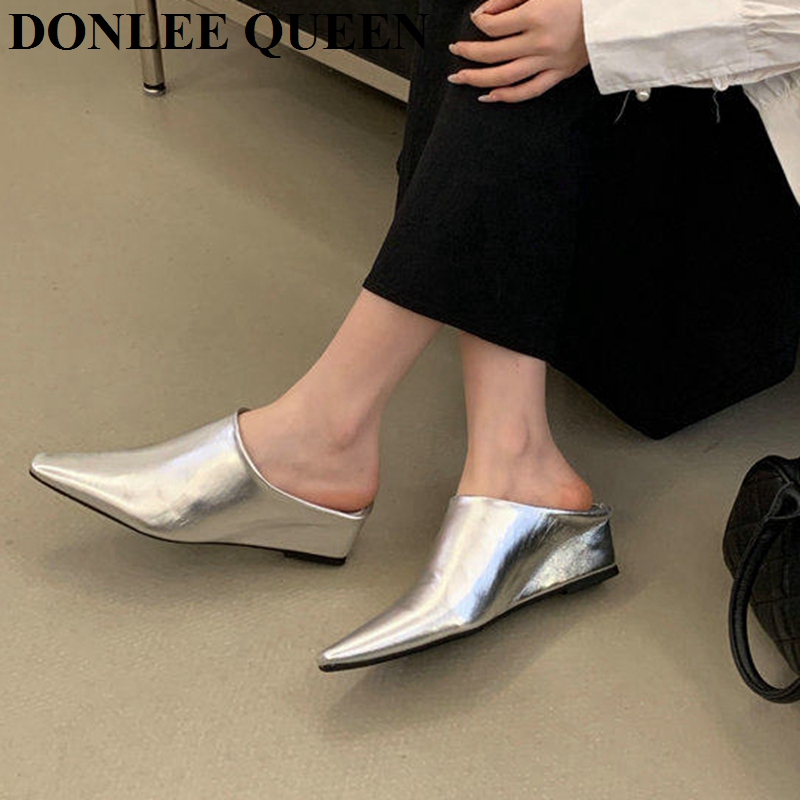 Damesmode Mule Slippers met ge - Vintage Fashion Female recensie en prijs