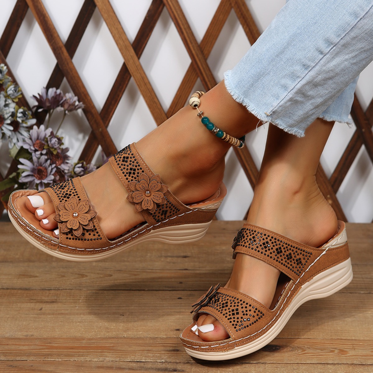 Nieuwe mode zomer dames wedge  - Vintage Fashion Female recensie en prijs