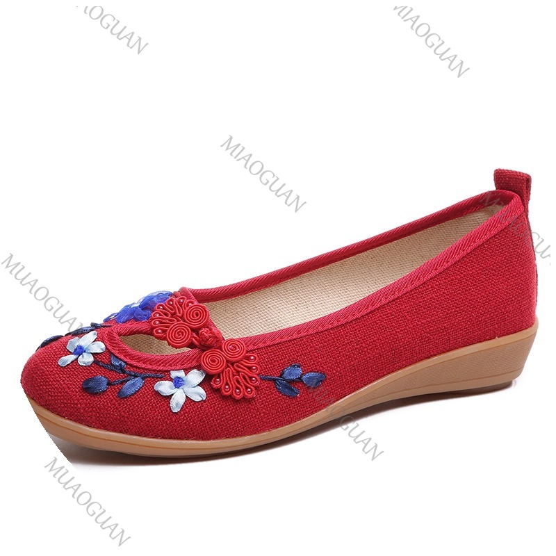 Geborduurde dames comfort wedg - Vintage Fashion Female recensie en prijs